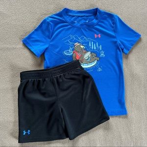 Under Armour Graphic Tee and Shorts Set